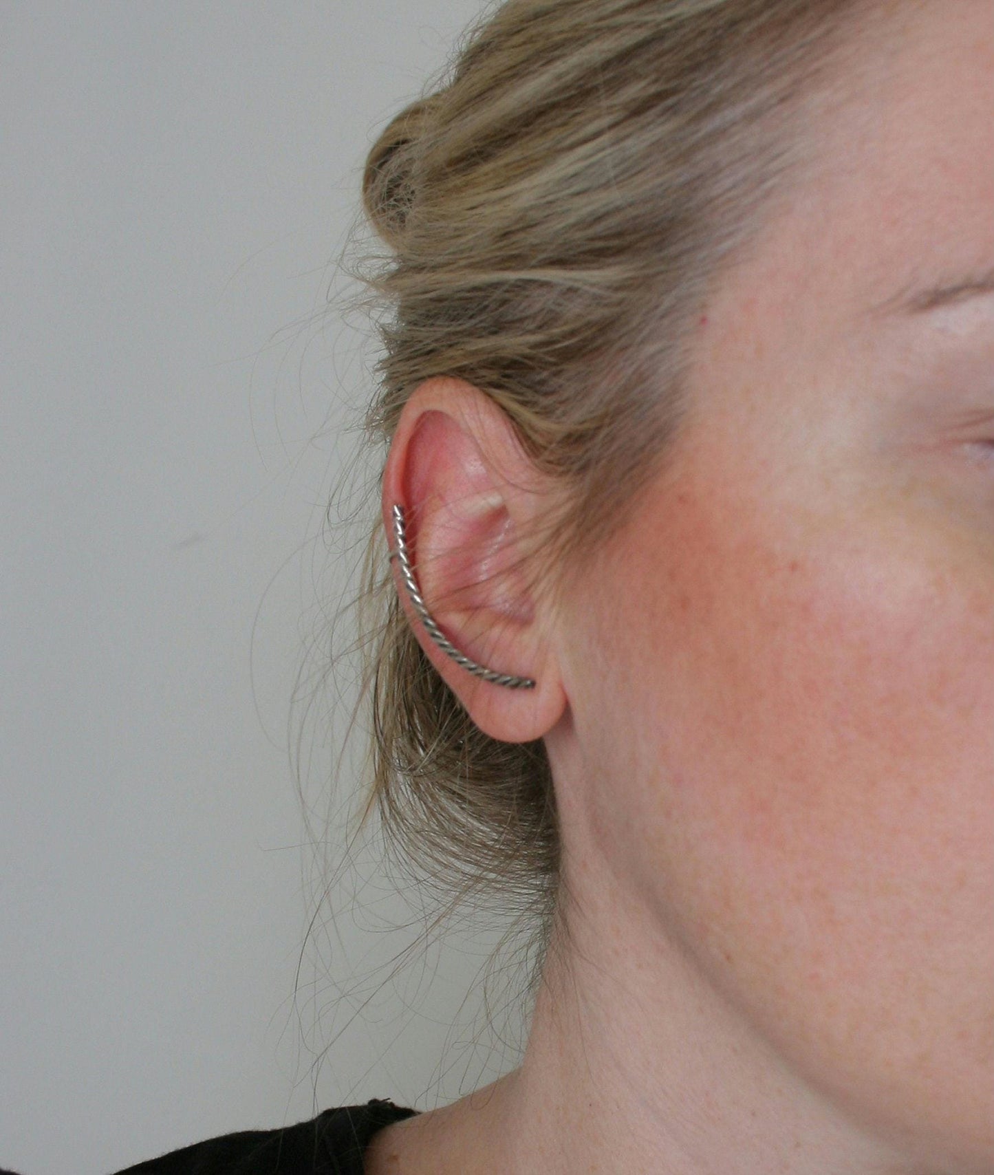 Twisted Wire Ear Climber Earring – Sterling Silver