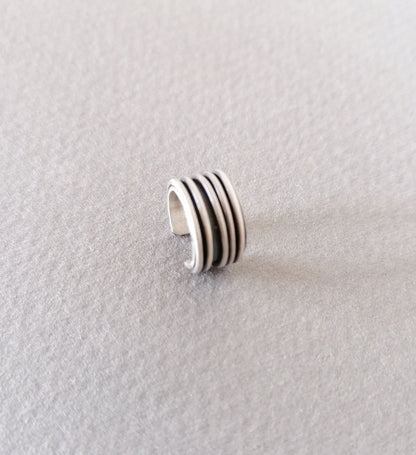 925 Sterling Silver Ear Cuff Earring Handmade Conch Jewelry