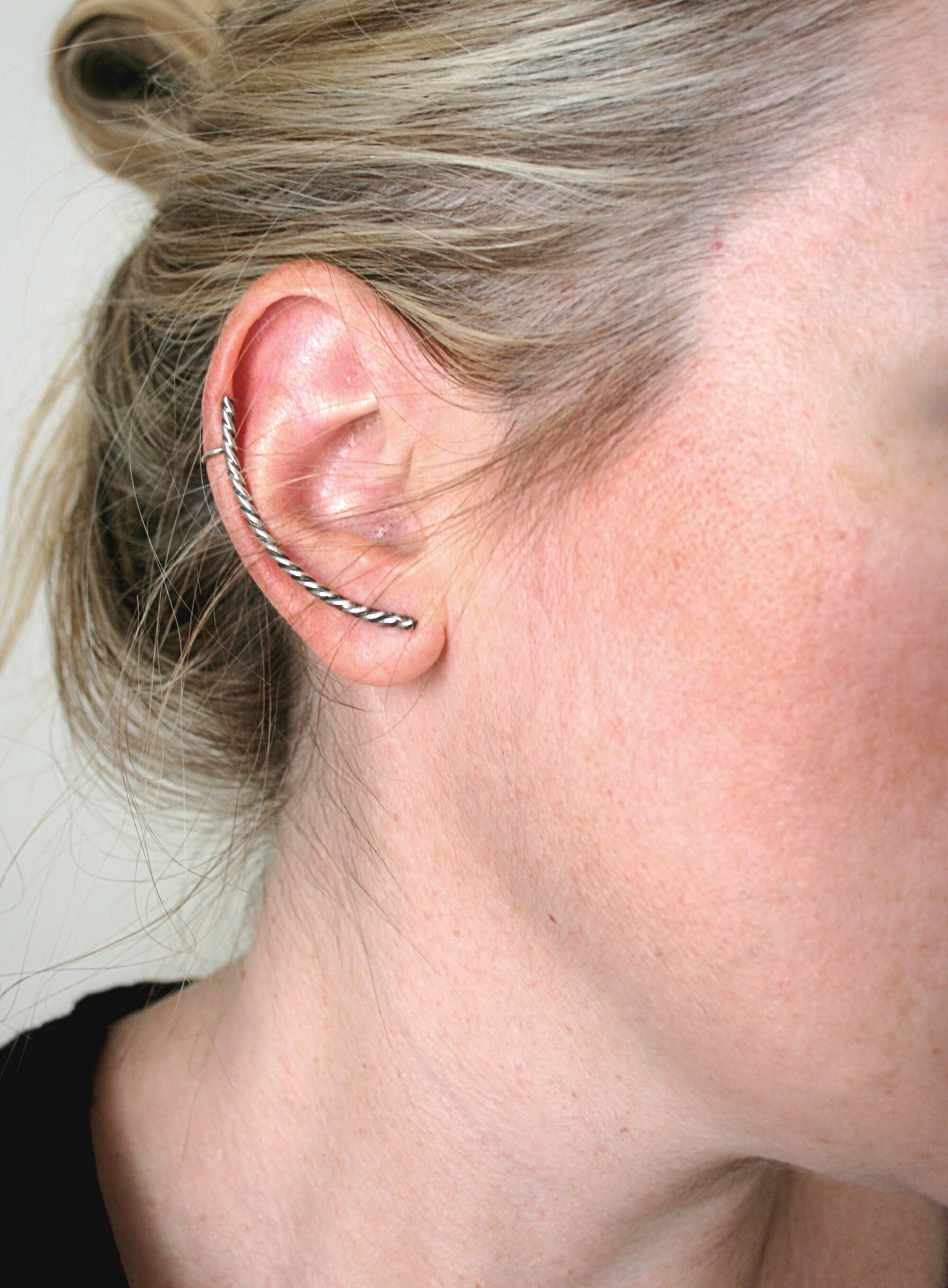 Twisted Wire Ear Climber Earring – Sterling Silver