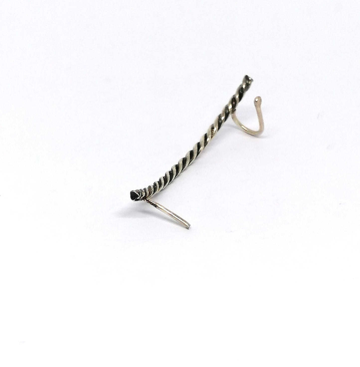 Twisted Wire Ear Climber Earring – Sterling Silver