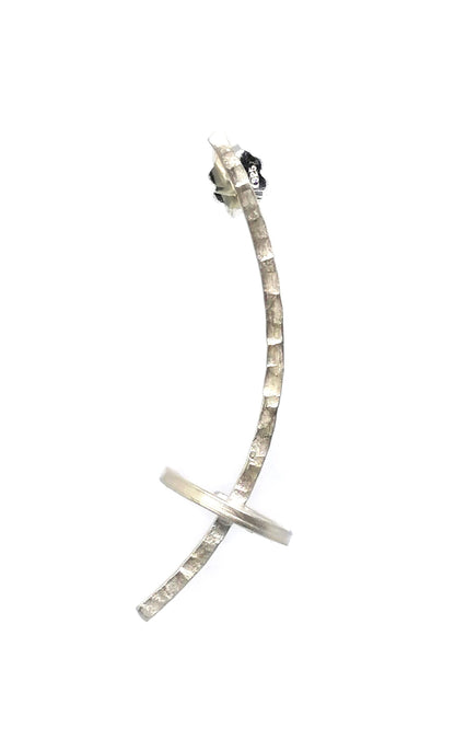 Minimalist Sterling Silver Ear Climber Cuff Earring