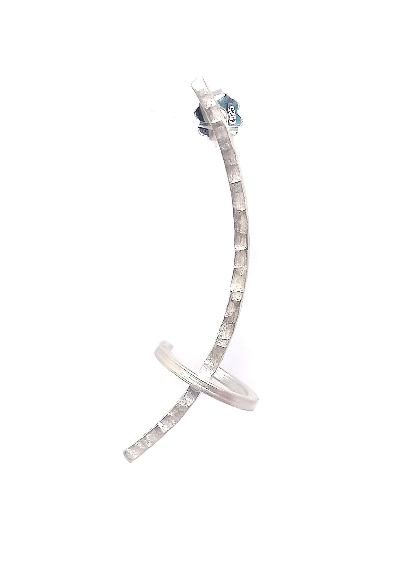 Minimalist Sterling Silver Ear Climber Cuff Earring