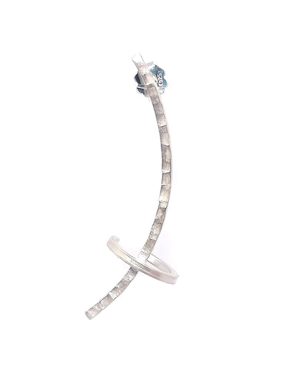 Minimalist Sterling Silver Ear Climber Cuff Earring