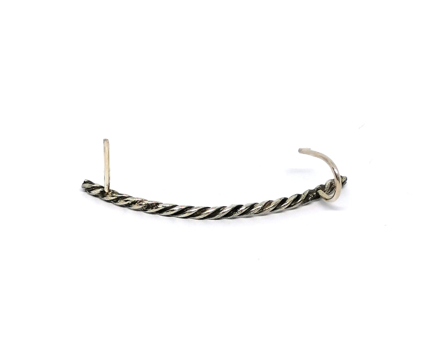 Twisted Wire Ear Climber Earring – Sterling Silver