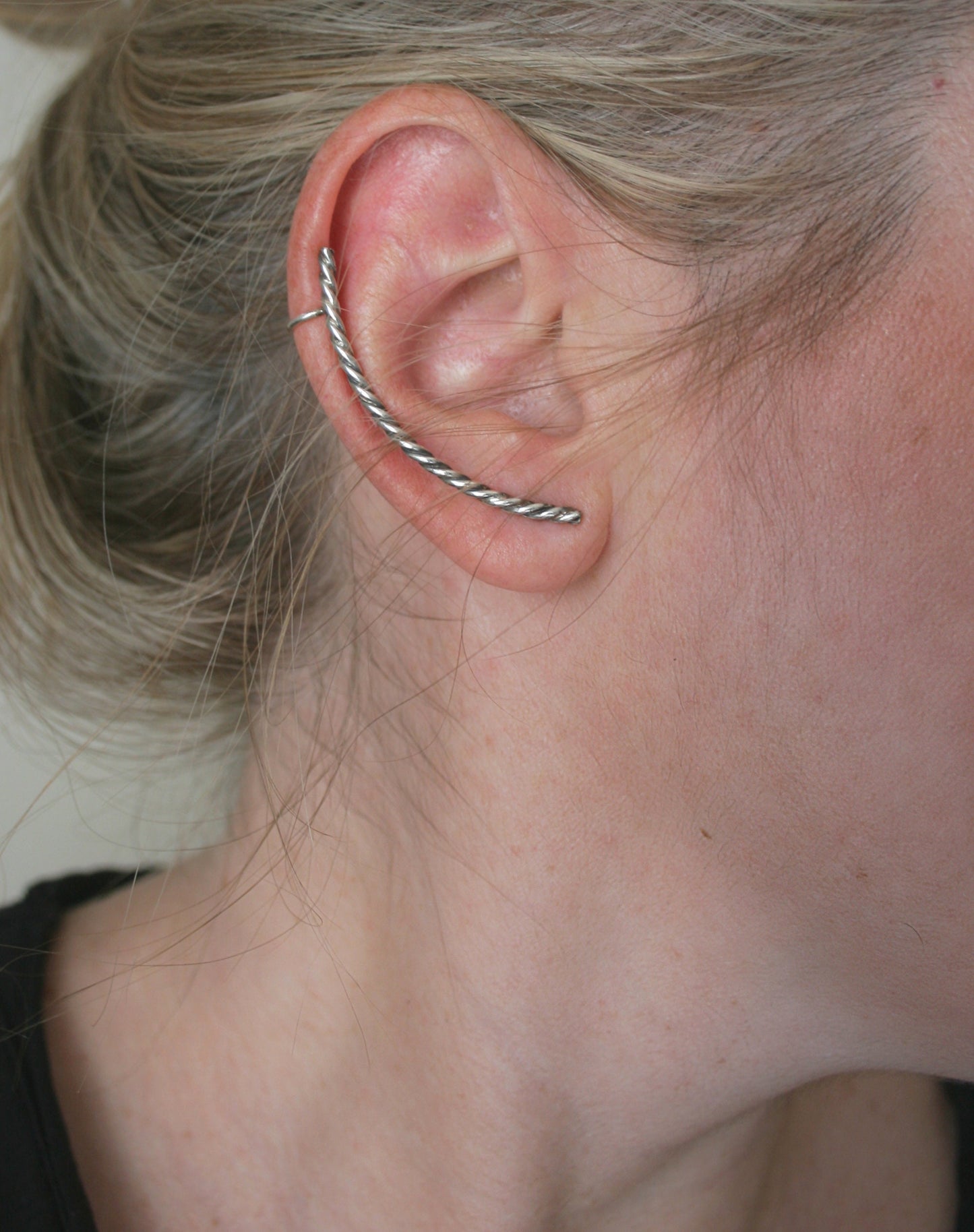 Twisted Wire Ear Climber Earring – Sterling Silver