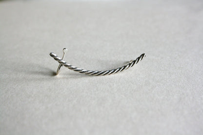 Twisted Wire Ear Climber Earring – Sterling Silver