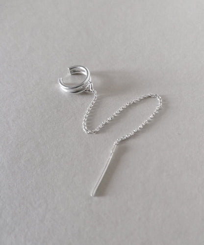 Ear Cuff Chain Earring No Piercing Conch Earring made of Silver 925