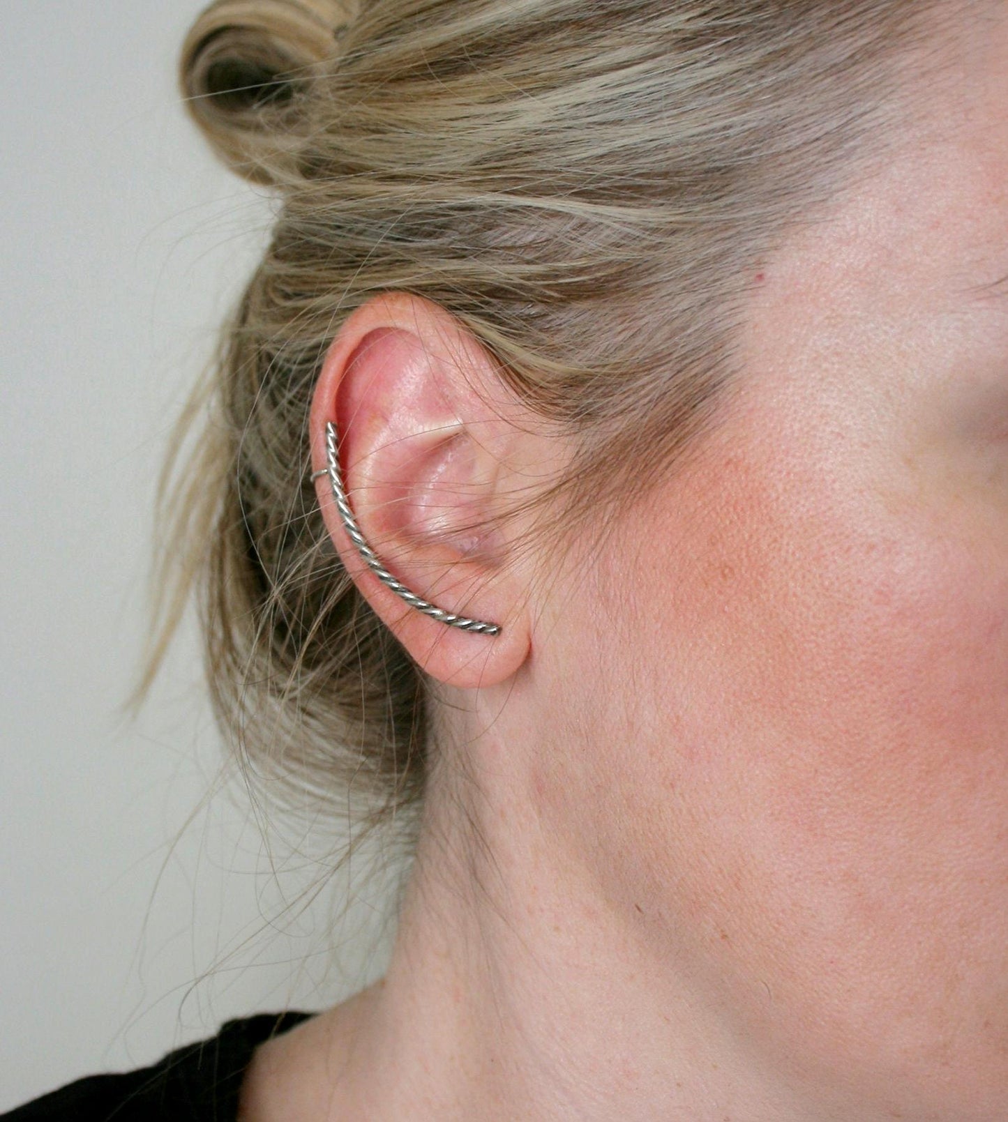 Twisted Wire Ear Climber Earring – Sterling Silver