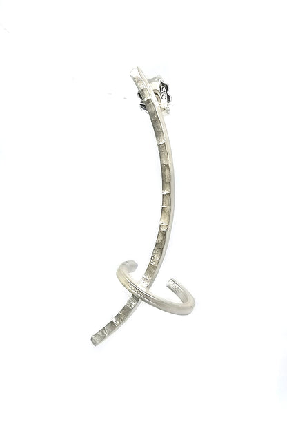 Minimalist Sterling Silver Ear Climber Cuff Earring