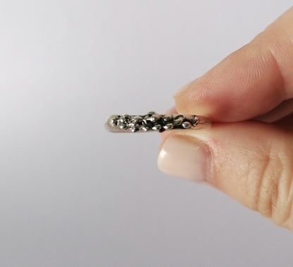 Irregular Sterling Silver Thick Band Ring