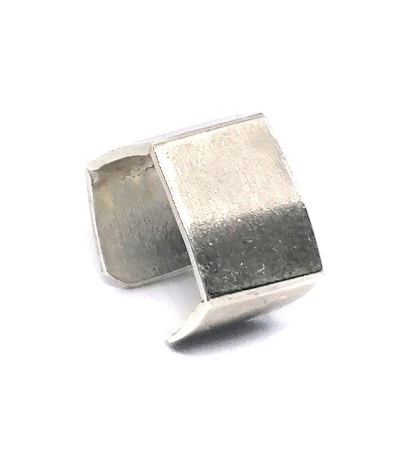 Unusual Chunky Conch Ear Cuff Earring Sterling Silver 925 Geometric Jewellery