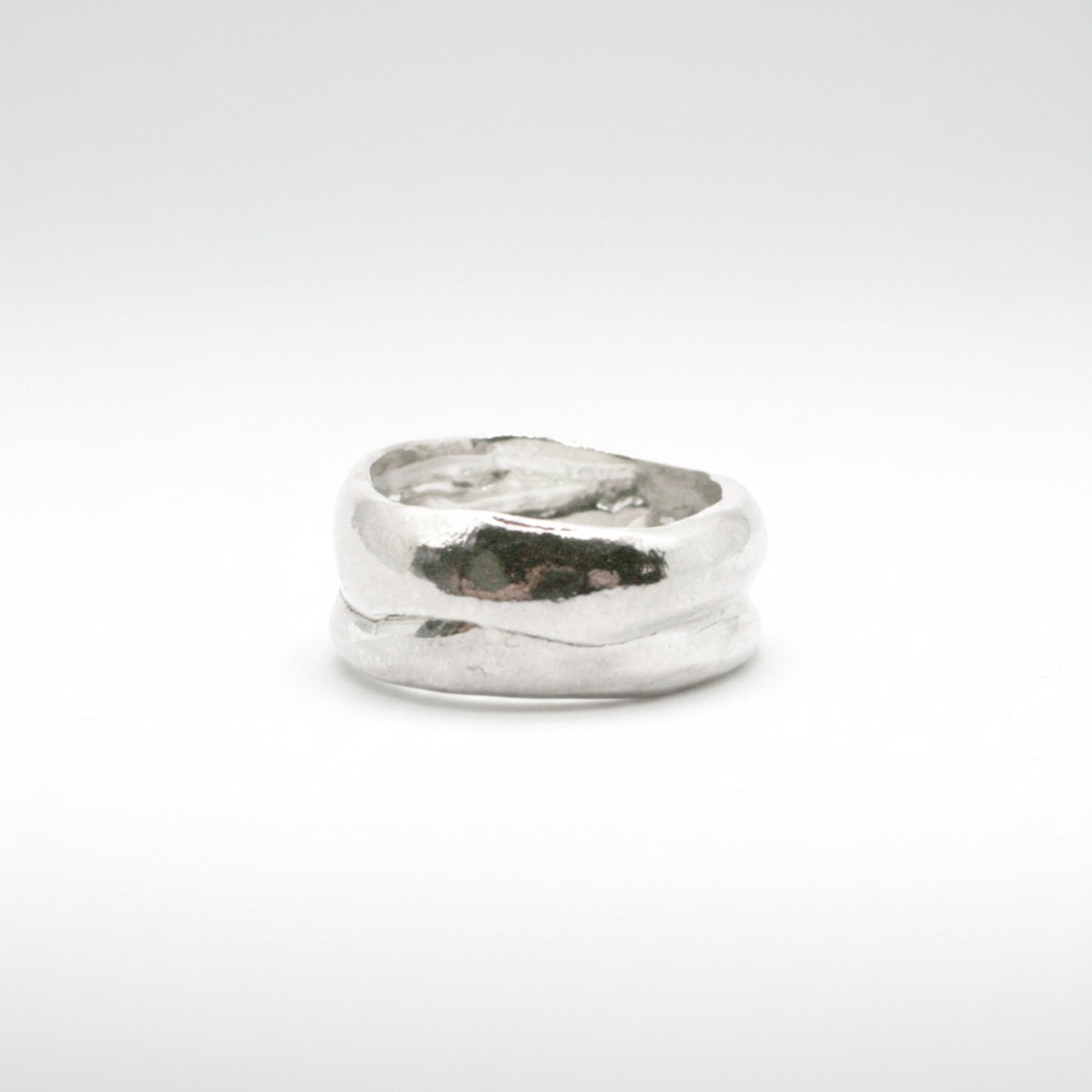 Chunky Wide Sterling Silver Band Ring – Statement 925 Ring