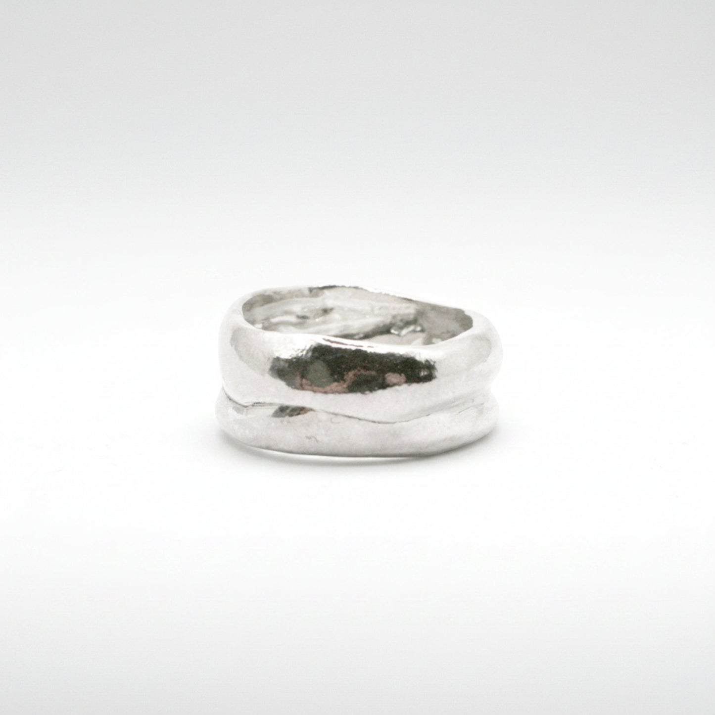 Chunky Wide Sterling Silver Band Ring | Handmade Statement Ring