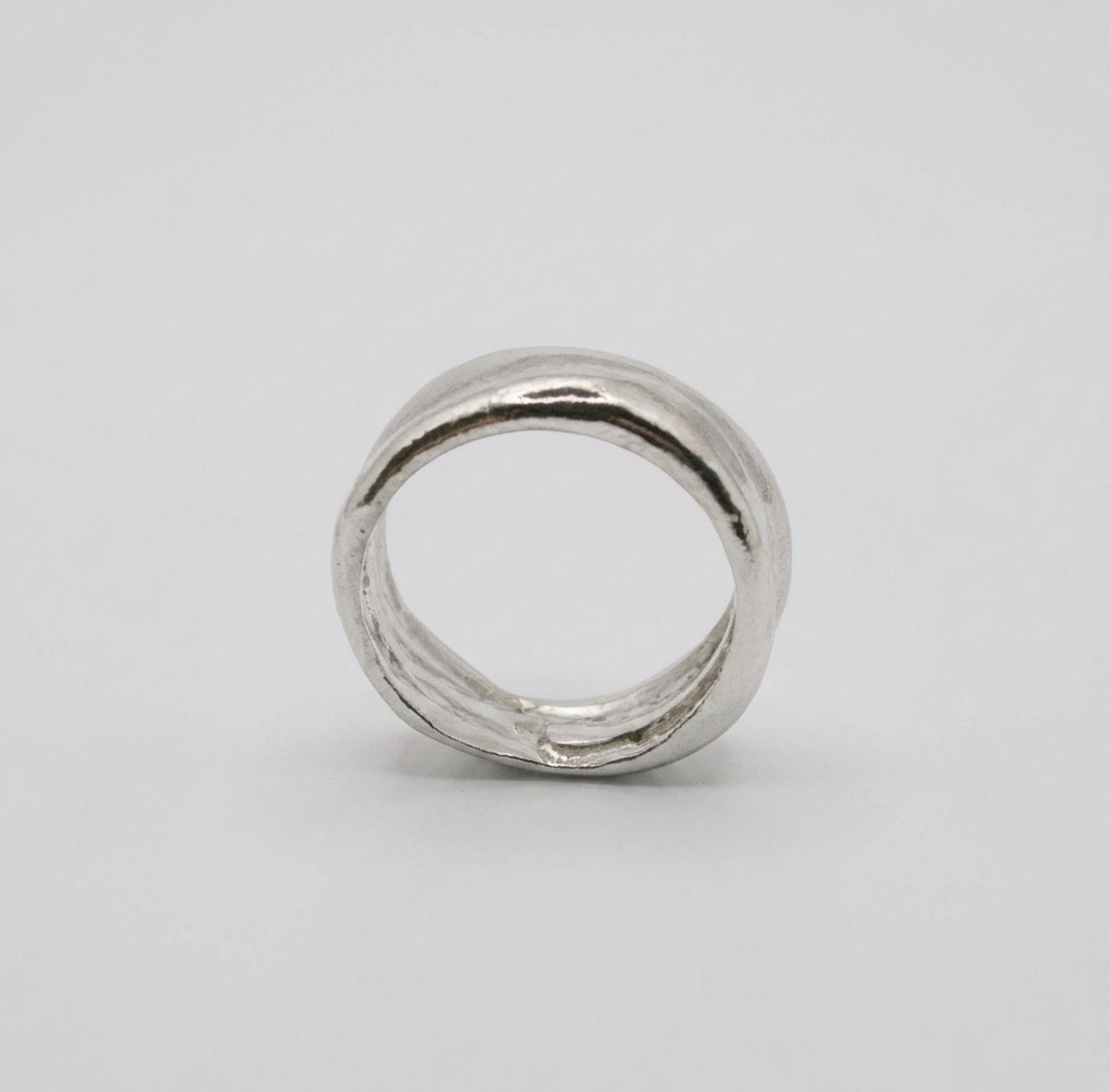 Chunky Wide Sterling Silver Band Ring – Statement 925 Ring