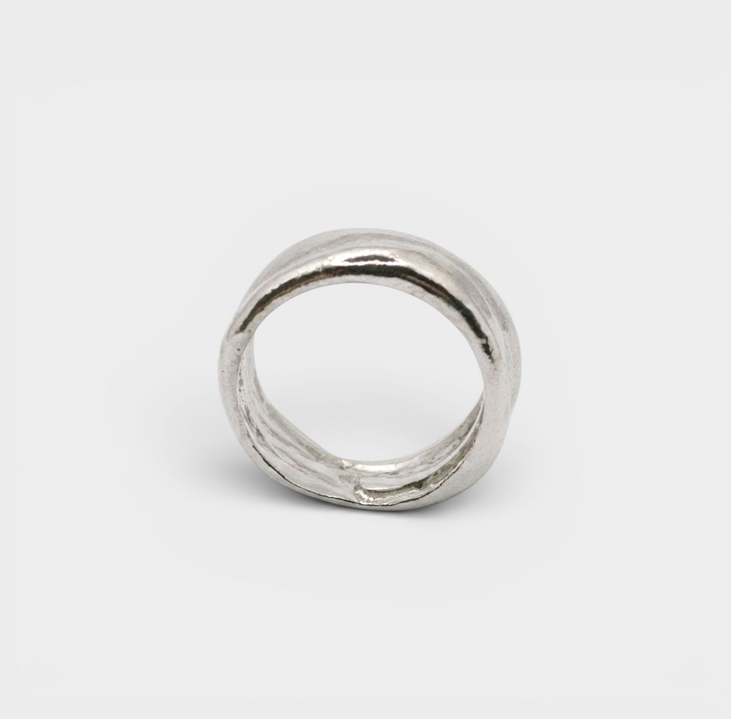 Chunky Wide Sterling Silver Band Ring | Handmade Statement Ring
