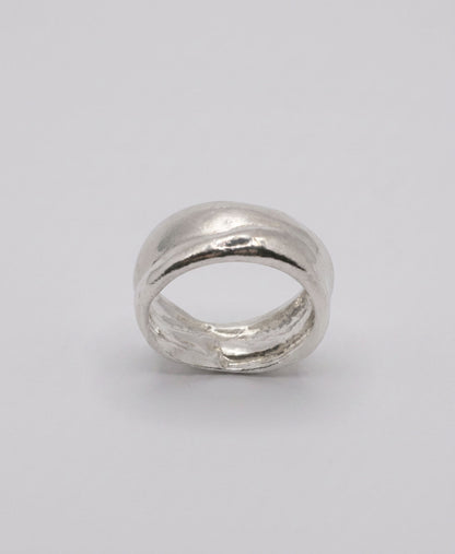 Chunky Wide Sterling Silver Band Ring – Statement 925 Ring