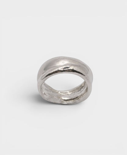 Chunky Wide Sterling Silver Band Ring | Handmade Statement Ring