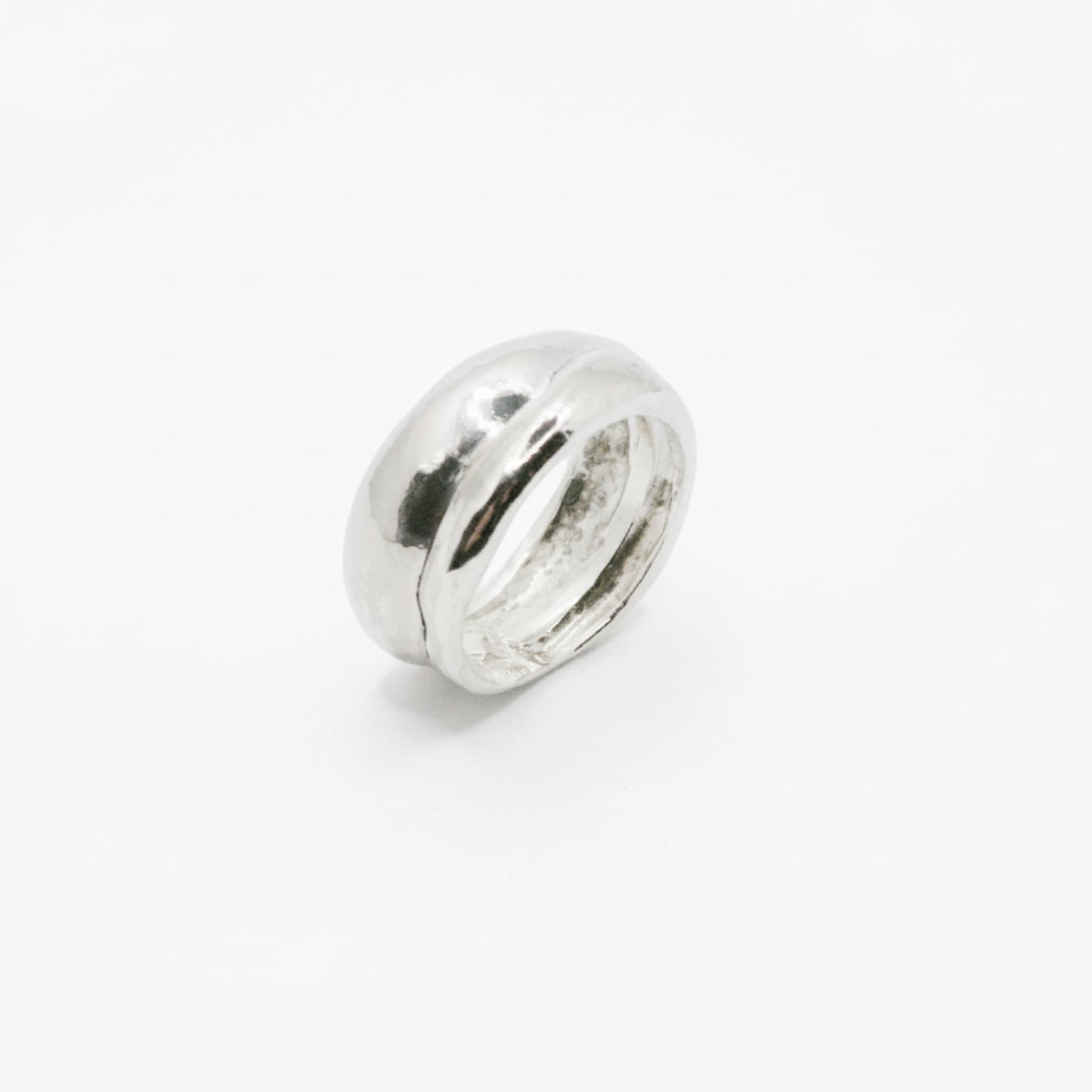 Chunky Wide Sterling Silver Band Ring – Statement 925 Ring