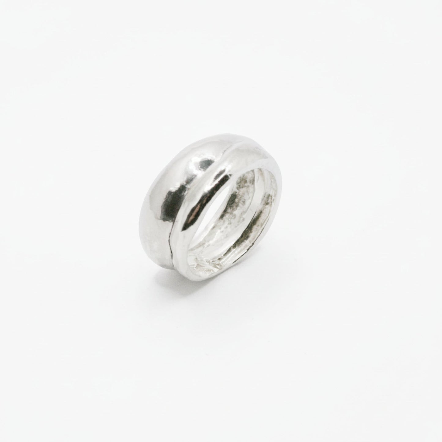 Chunky Wide Sterling Silver Band Ring | Handmade Statement Ring