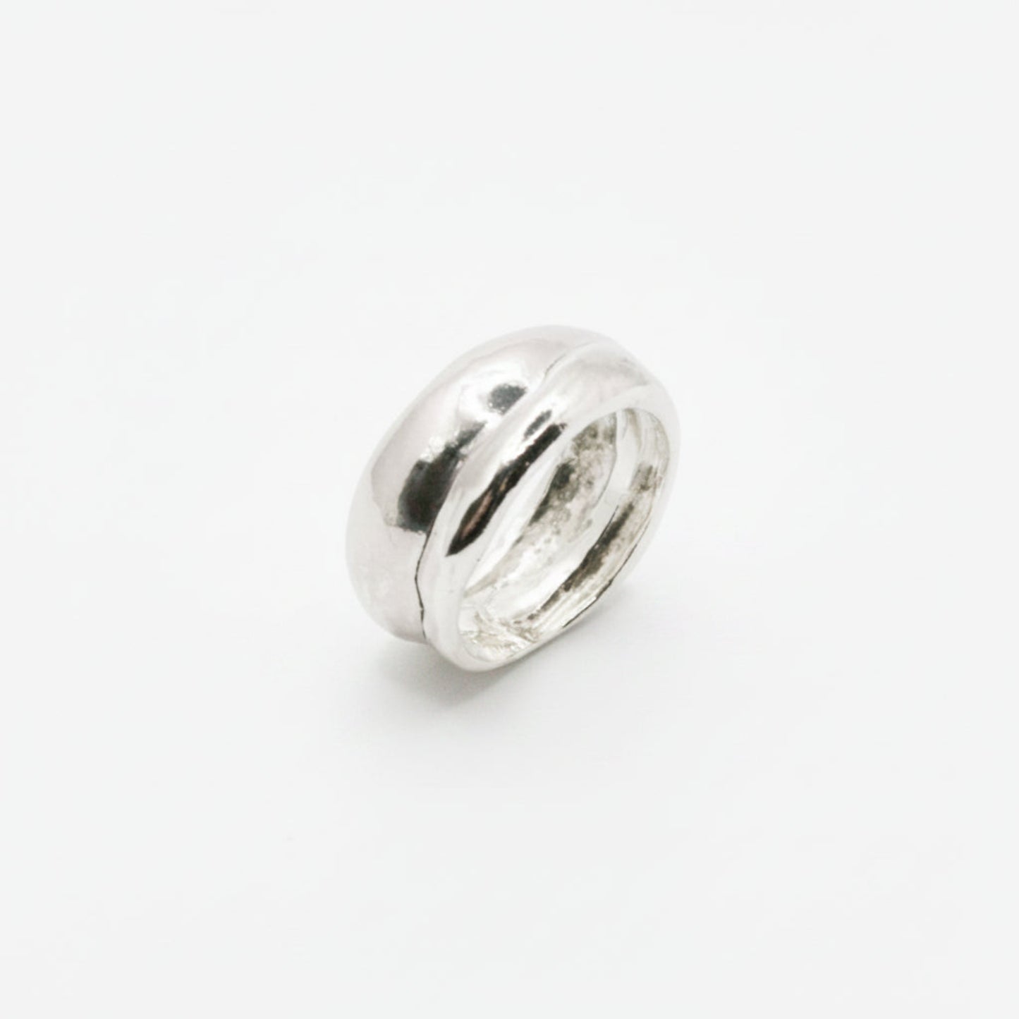 Chunky Wide Sterling Silver Band Ring – Statement 925 Ring