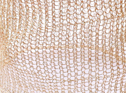 Handmade Wire Crochet Cuff Bracelet: Wide Artisan Jewelry