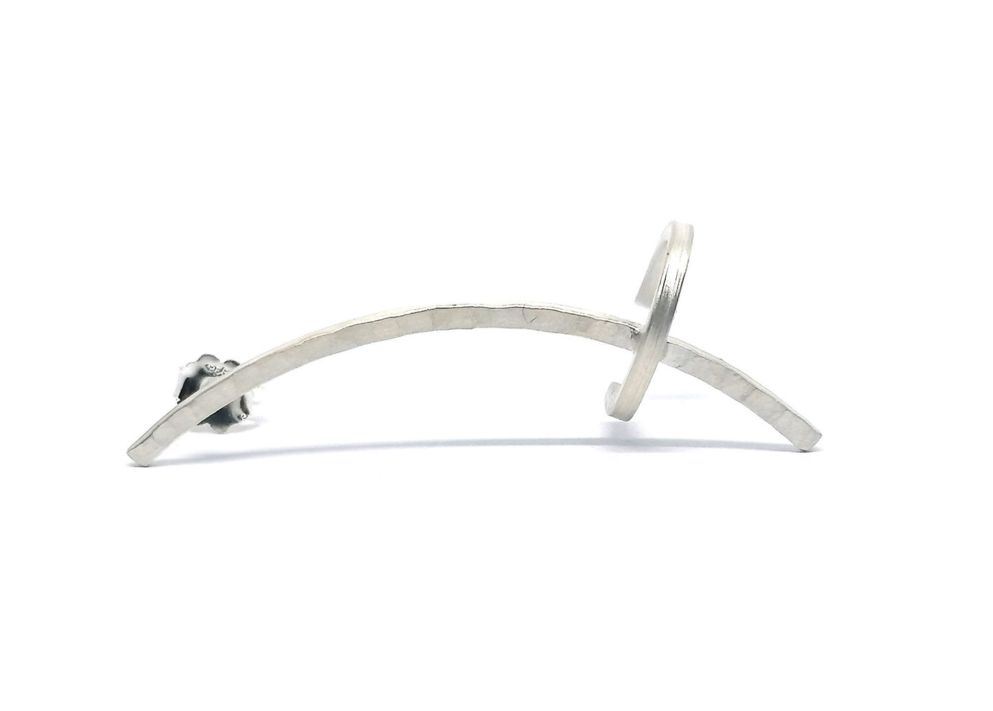 Minimalist Sterling Silver Ear Climber Cuff Earring