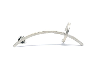 Minimalist Sterling Silver Ear Climber Cuff Earring