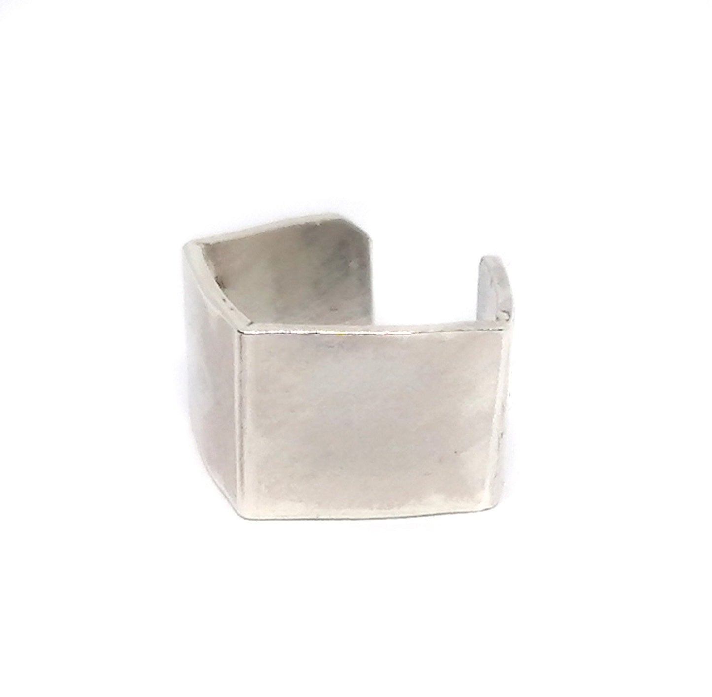 Unusual Chunky Conch Ear Cuff Earring Sterling Silver 925 Geometric Jewellery