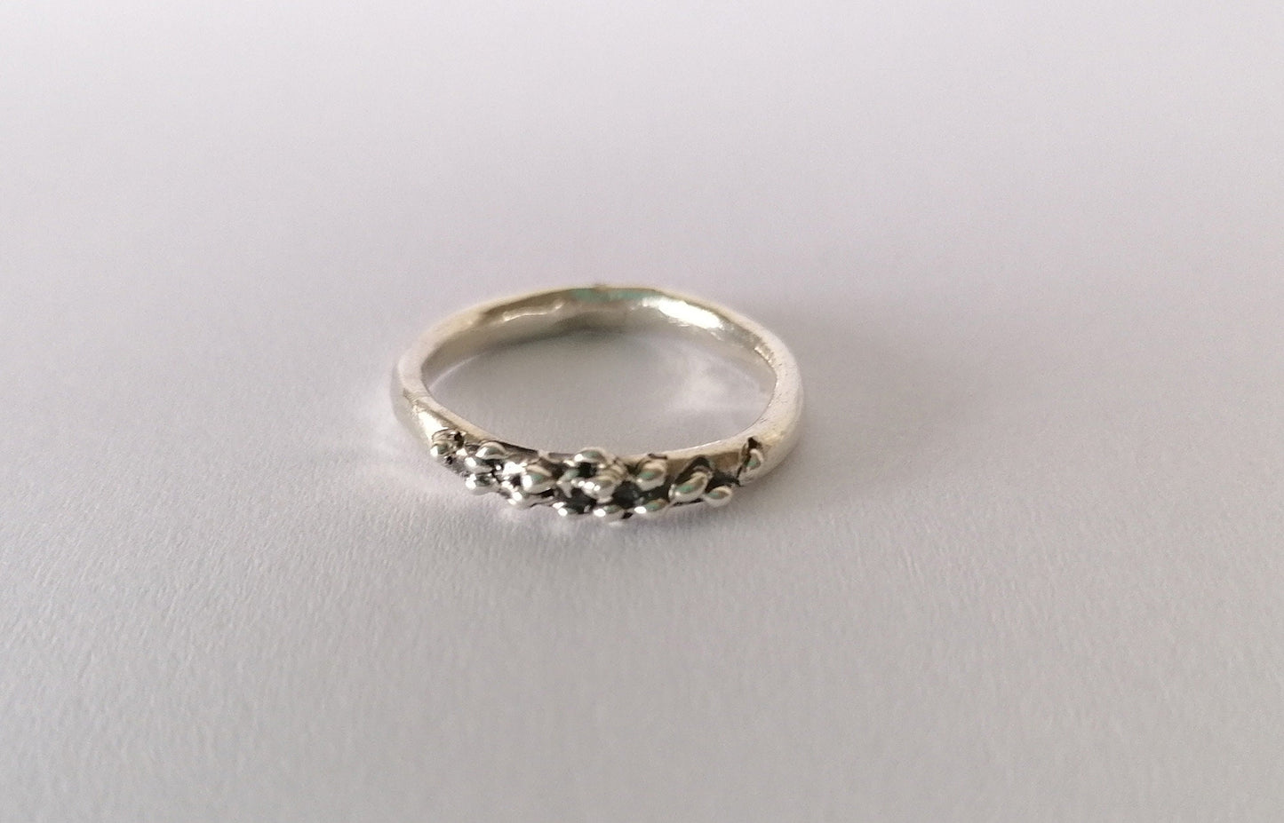 Irregular Sterling Silver Thick Band Ring