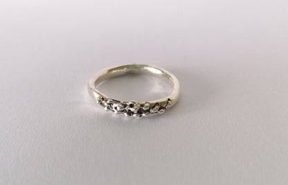 Irregular Sterling Silver Thick Band Ring