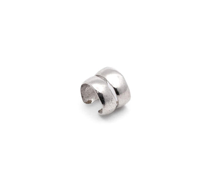Sterling Silver 925 Cuff Earring Wide Chunky Cartilage Earring