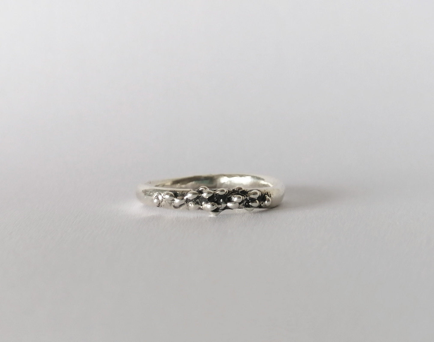 Irregular Sterling Silver Thick Band Ring
