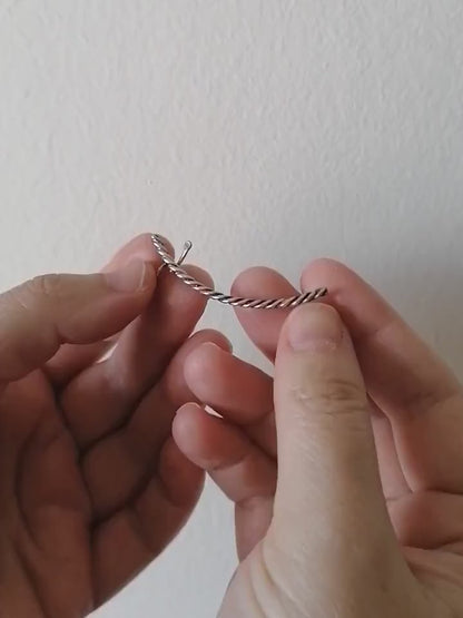 Twisted Wire Ear Climber Earring – Sterling Silver